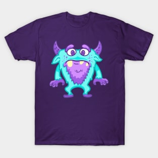 cute blue monster male T-Shirt